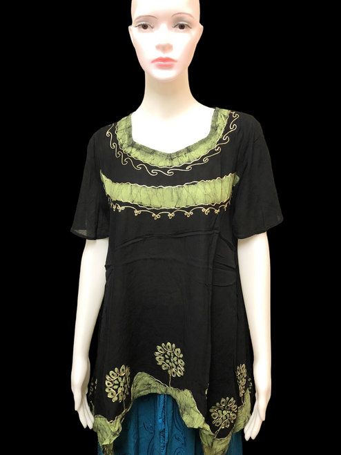 FLOWER STRIPES SHIRT HGI80