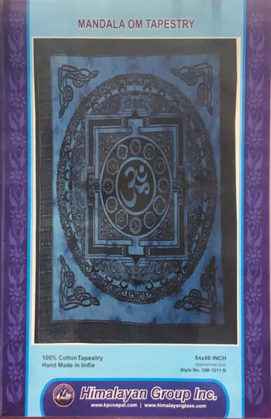 MANDALA OM LARGE TAPESTRY TP184