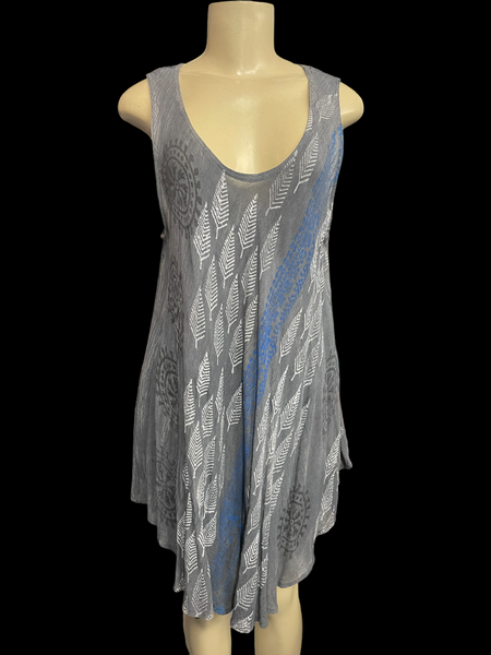 LEAF PATTEREN VISCOSE TOP VT003
