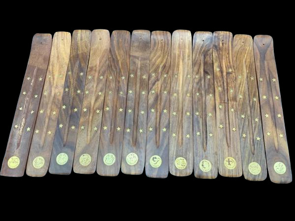 ZODIAC WOOD INCENSE BURNERS IN104