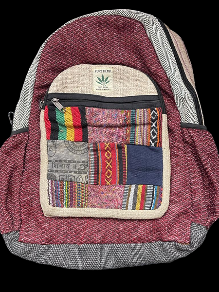 MULTI PATTERN HEMP BACKPACK BP13