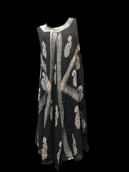 STRIPED SWIRL DESIGN DRESS HGI73