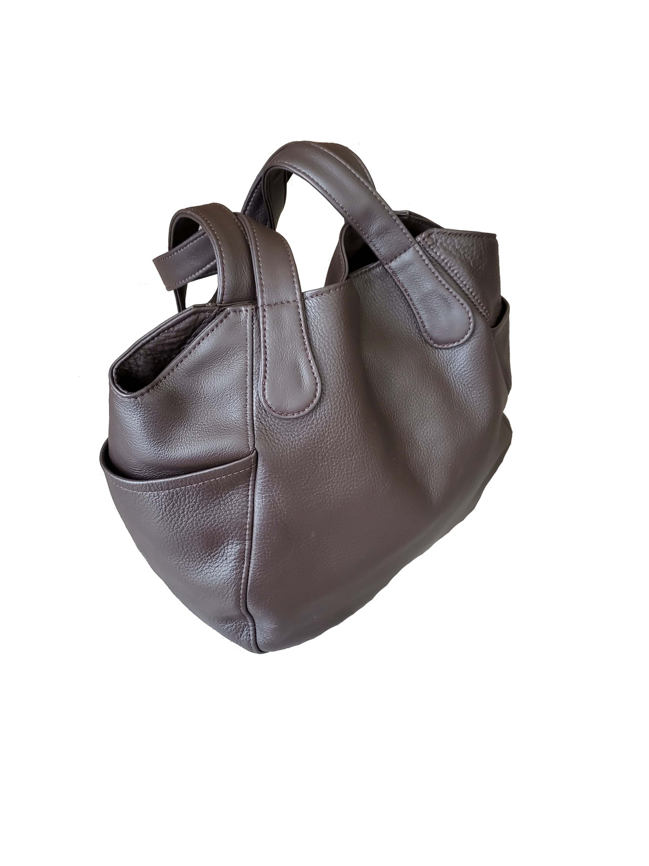 Leather Bag, Everyday Purse in Sand, Fashion Shoulder Handbag, Bony