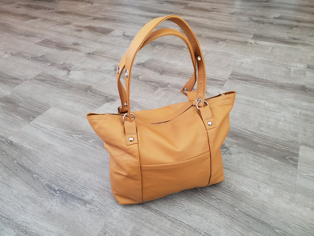 Handmade American Leather Tote Bag