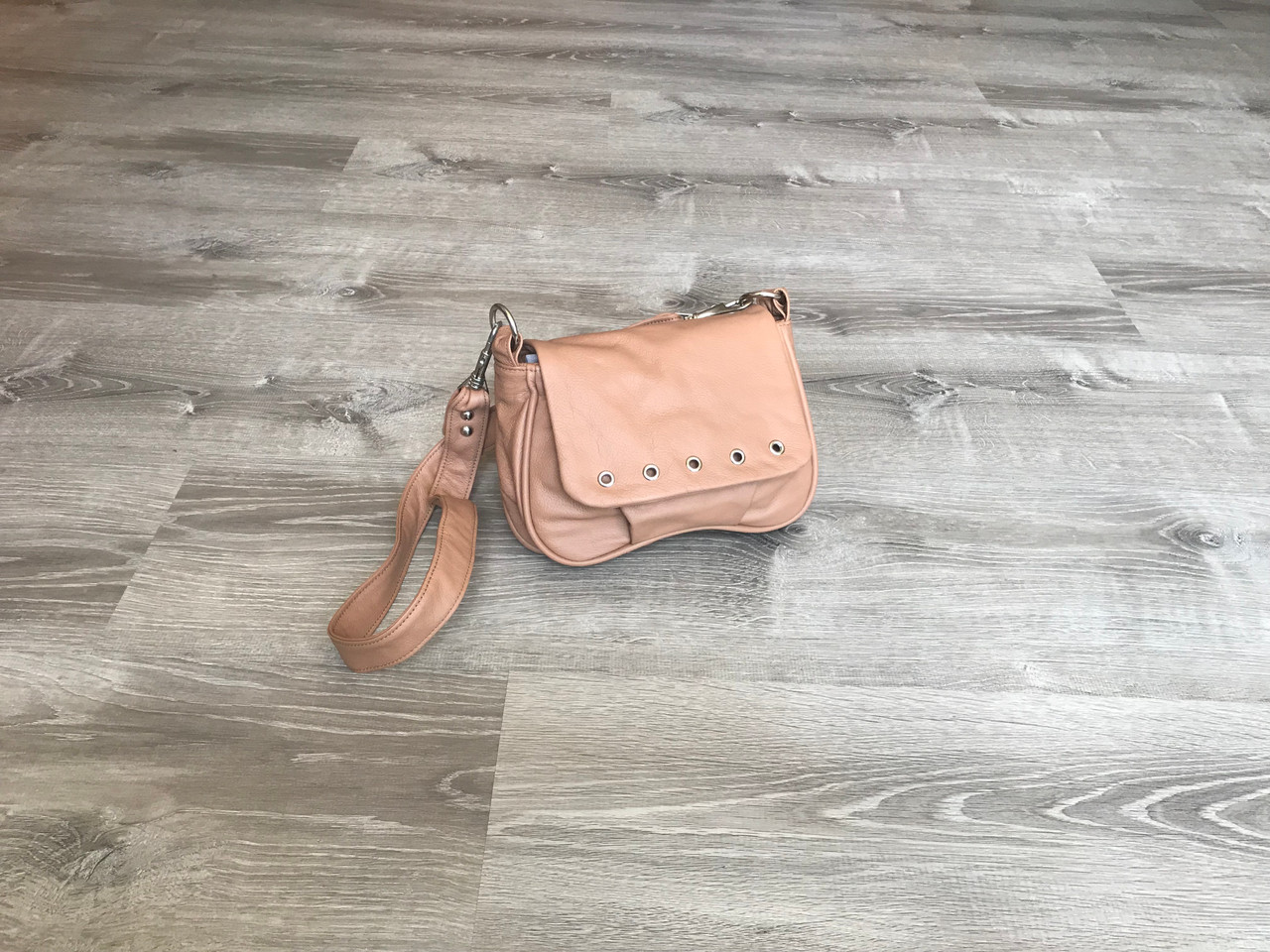 camel handbag leather