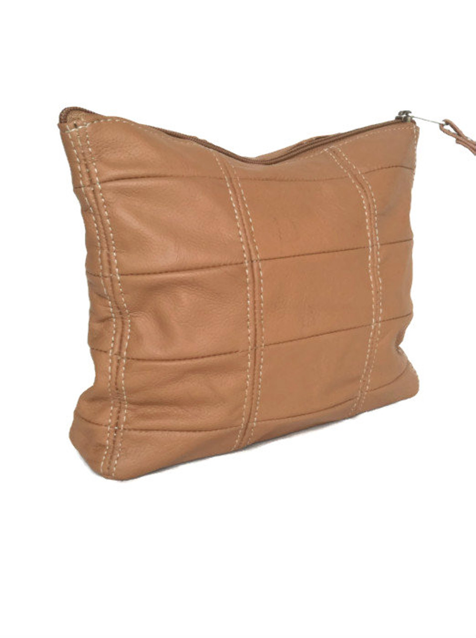 LEATHER CLUTCH CAMEL – MADE FREE®