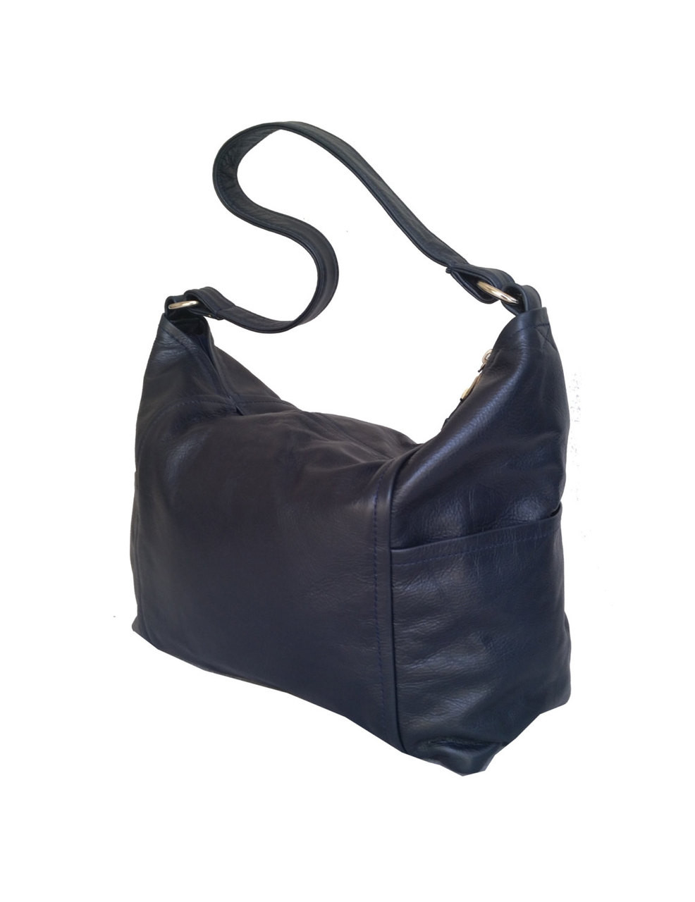 Blue Leather Bag, Hobo Casual Handbag, Everyday Purses, Kenia - Fgalaze ...