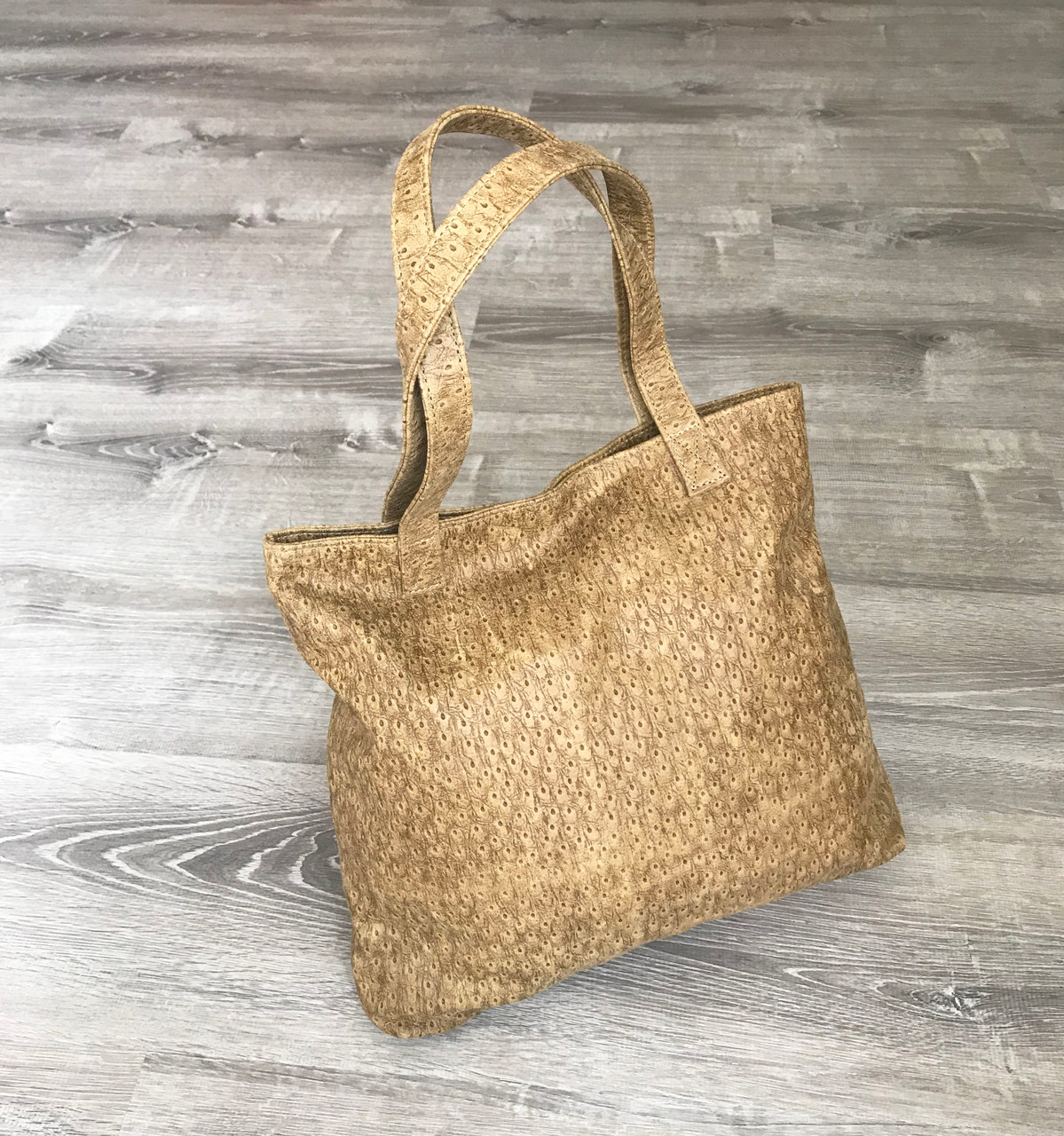 camel handbag leather