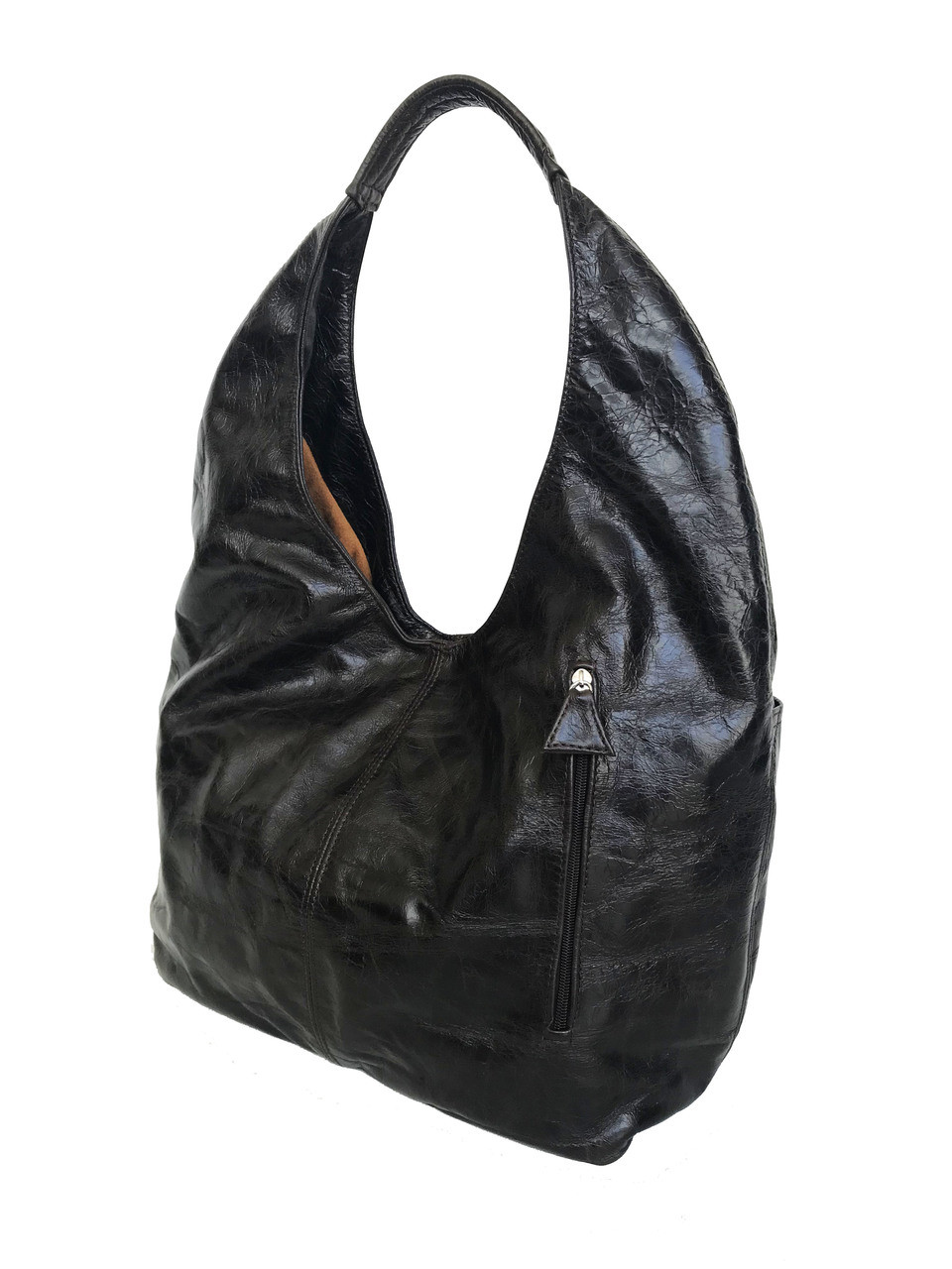 Distressed Brown Leather Hobo Bag, Large Everyday Purse, Alexis ...