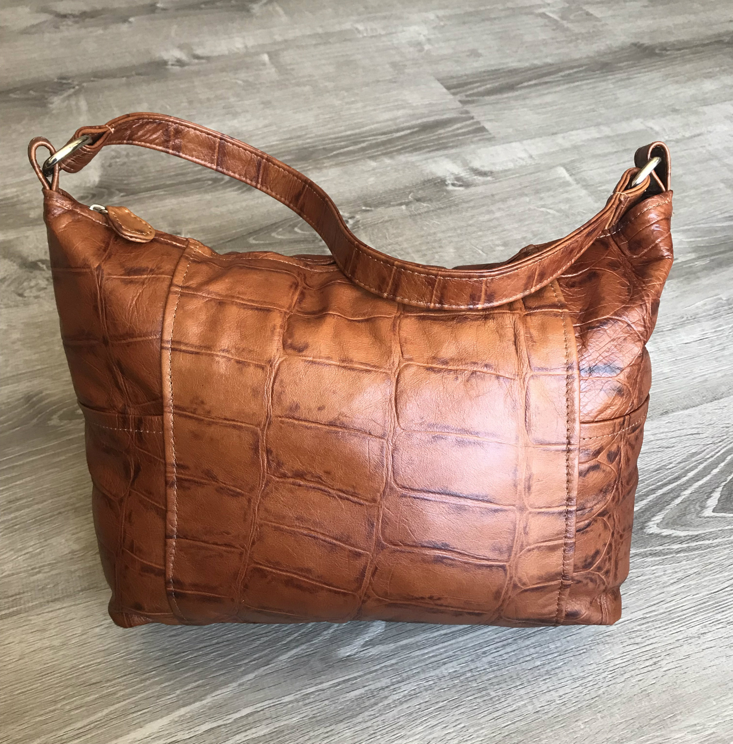 Leather Bag, Casual Hobo Purse, Everyday Handbag, Kenia Fgalaze