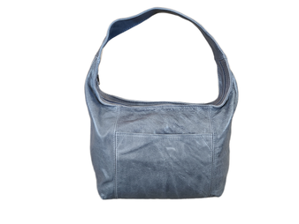 Top grain leather hobo bag west style