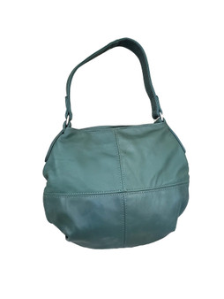 Green Leather Bag, Women Hobo Slouchy Bags, Aida