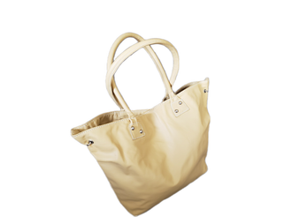 Beige leather bag