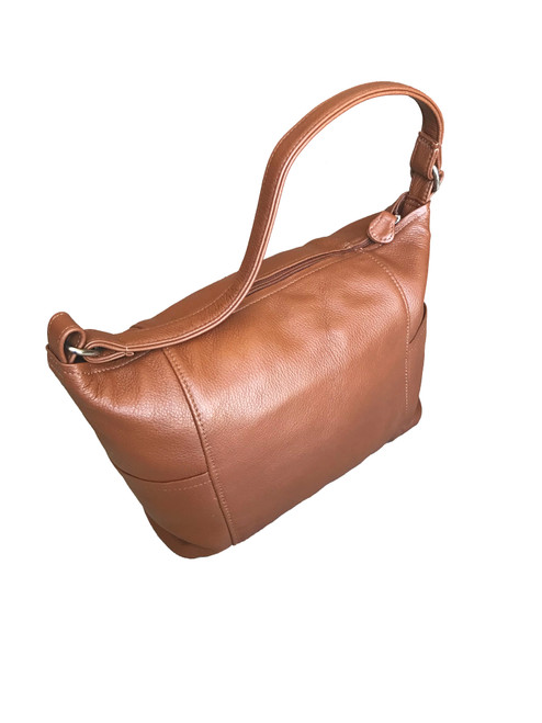 Casual Brown Leather Bag,  Fashion Trendy Handbag, Kenia
