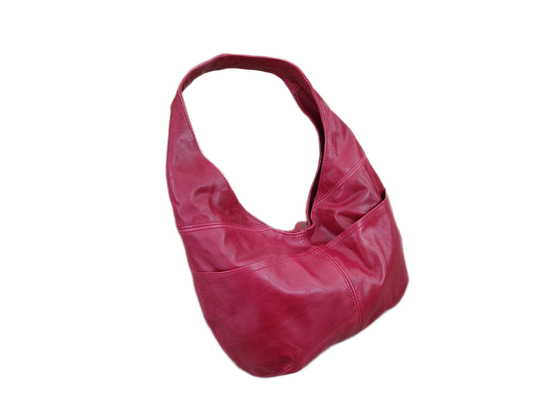Vintage pink leather bag