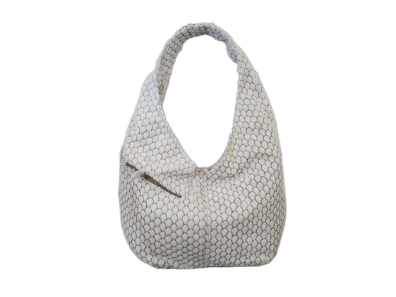 Natural hair hide leather bag