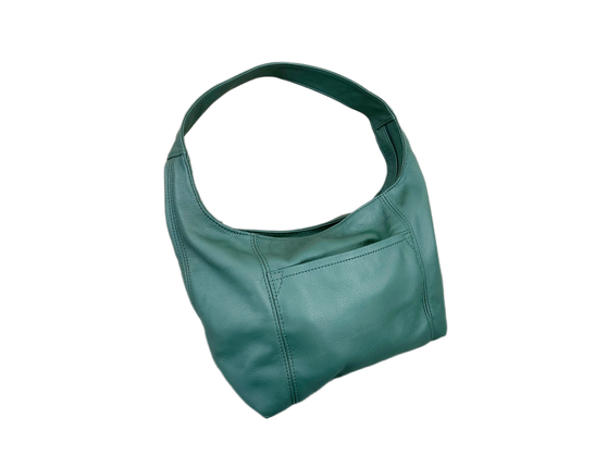 Green top grain leather