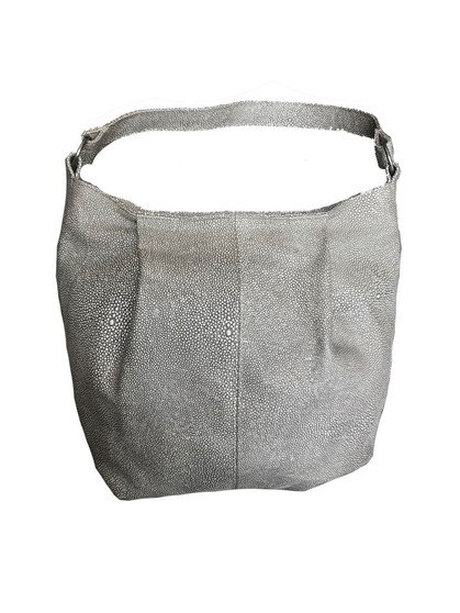 Original embossed leather hobo bag