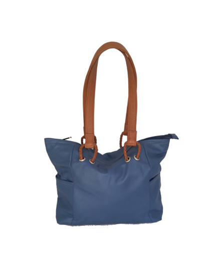 Blue Leather Bag, Women Bags, Casual Handbags, Kenia