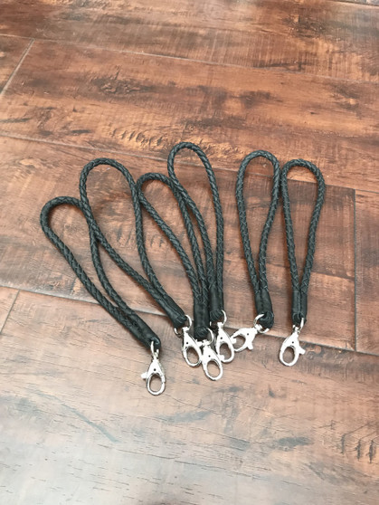 Black Leather Keychain Holder Strap, Wrist Strap Key Chain  Ring