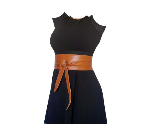 Leather Belt, Women Wide Wrap Obi Belts, Fashionable Stylish Design, Dean