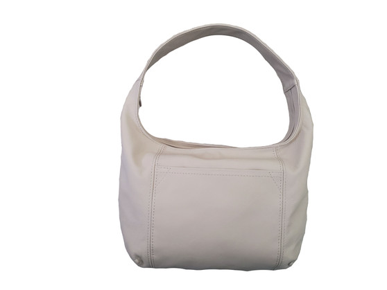 Sand Leather Bag, Soft Retro Handbag, Rosa