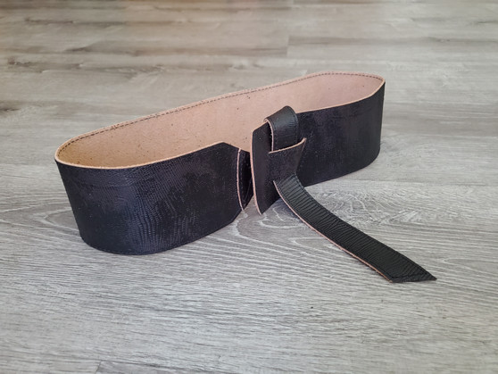 Vintage Leather Wide Women Fashion Sash Belts, Wrap Handmade Belts