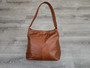 Whiskey Brown Distressed Leather Bag, Everyday Fashion Handbags, Kim