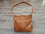 Vintage leather shoulder handbag