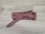 Vintage leather wide wrap obi belt