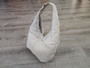 Embossed Natural Hair Hide Leather Bag, Bohemian Hobo Handbag,  Alicia