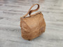 Boho chic leather shoulder handbag