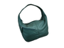 Top grain green leather women bag