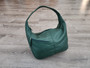 Green leather bag for women