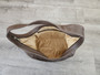 Rustic Leather Hobo Bag, Casual Summer Handbag, Rosa