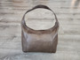 Rustic Leather Hobo Bag, Casual Summer Handbag, Rosa