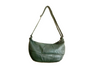 Green leather bag in modern style