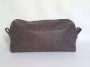 Distressed Brown Leather, Men Toiletry Bag, Travel Bag, Cosmetic Bag