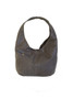 Gray Textured Leather Hobo Bag w/Pockets, Casual Handmade Bags, Alicia