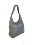 Women Leather Bags, Metallic Gray Leather Hobo Purse, Coco