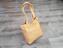 Beige Leather Purse, Everyday Bag, Shoulder Handbag, Annel