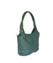 Green Leather Bag, Everyday Shoulder Handbag, Fashion Handbag  with Tassel, Bony