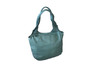 Green leather bag with tassel