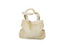 Cream Leather Bag, Casual Everyday Retro Style Shoulder Handbag, Katty