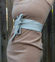 Suede Leather Obi Belt -  Wide Wrap Belts - Women's tie belts - Wedding Wraparound Unique Belts, Dean