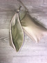 Sand Leather Clutch Bag, Wristlet Bags, Pouch, Cosmetic Purse, Cosmos