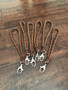 Rustic  Brown Leather Key Holder, Rustic Handmade Key chain Wrist Strap
