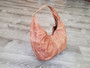 Brown Leather Hobo Bag w/Braided Detail, Shoulder Handbags, Women Bags, Alison