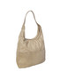 Ivory Leather Hobo Bag, Casual Everyday Handbag, Cocoon