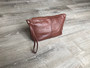 Brown Leather Bag, Make Up Pouch, Women Purses, Cosmos